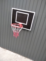 Баскетбольный щит настенный с кольцом и сеткой