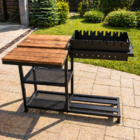 Мангал № 110 – Стаціонарний з з’ємною поличкою